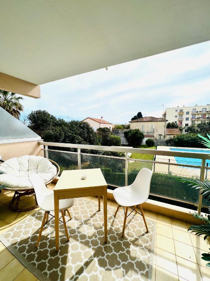 Les Palmiers - Appartement Avec Piscine Proche Plages - Wifi Et Clim Антіб Екстер'єр фото